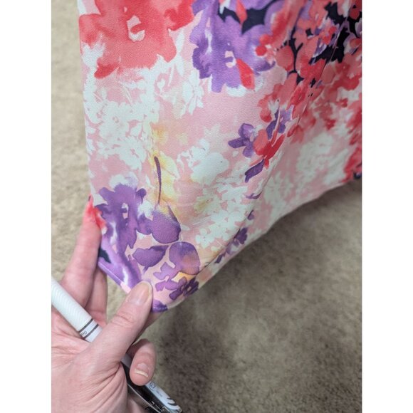 Tahari Halter Maxi Dress Womens Sz 10 Pleating Flowy Glam Event Wedding Feminine - Picture 9 of 13